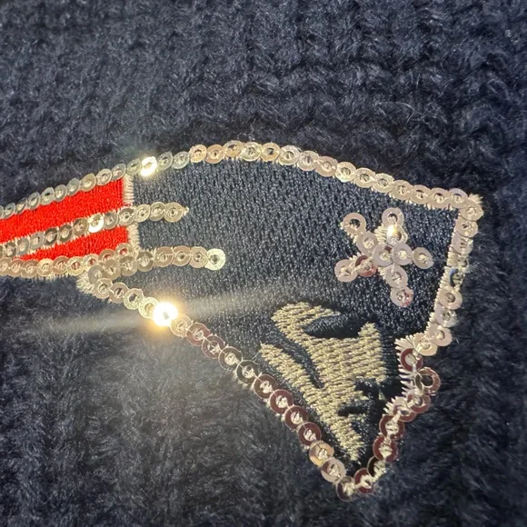 🆕 Woman’s Sequined Patriots Hat - Picture 3 of 6
